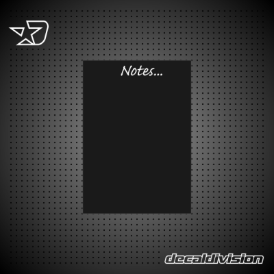 Chalkboard Sticker - Notes